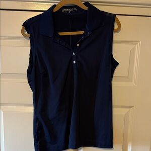 Nike Women’s Sleeveless Polo Top - Dark Blue